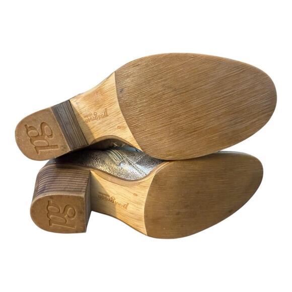 Paul Green Metallic Leather Bootie Women US size 8.5 - Picture 7 of 8